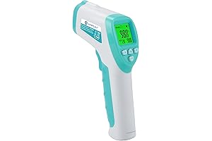 Amplim No-Touch Digital Thermometer: Precise Forehead Temp for Babies, Kids, and Adults