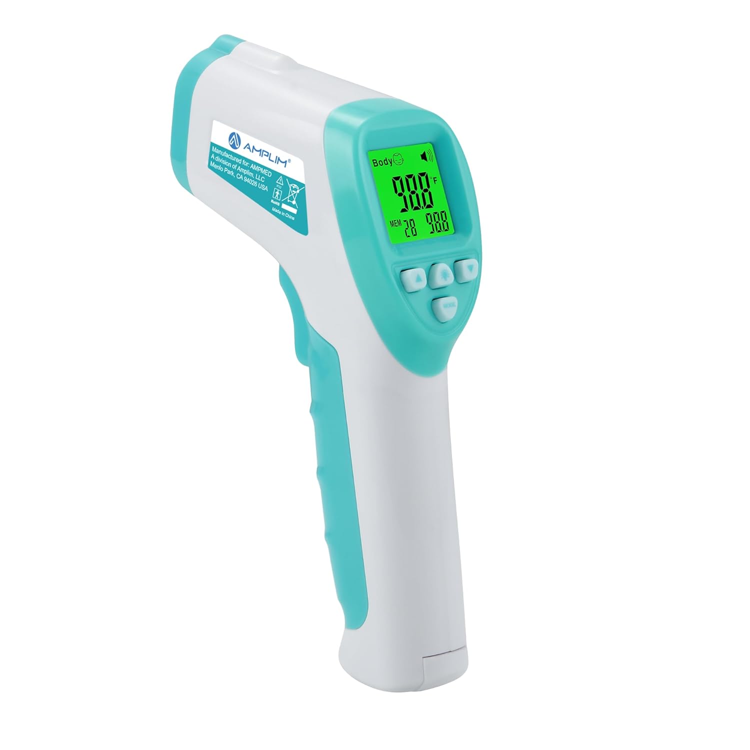 Amplim No-Touch Forehead Thermometer for Adults Kids and Infants Digital Temporal Touchless Medical Grade Thermometer with LCD Display