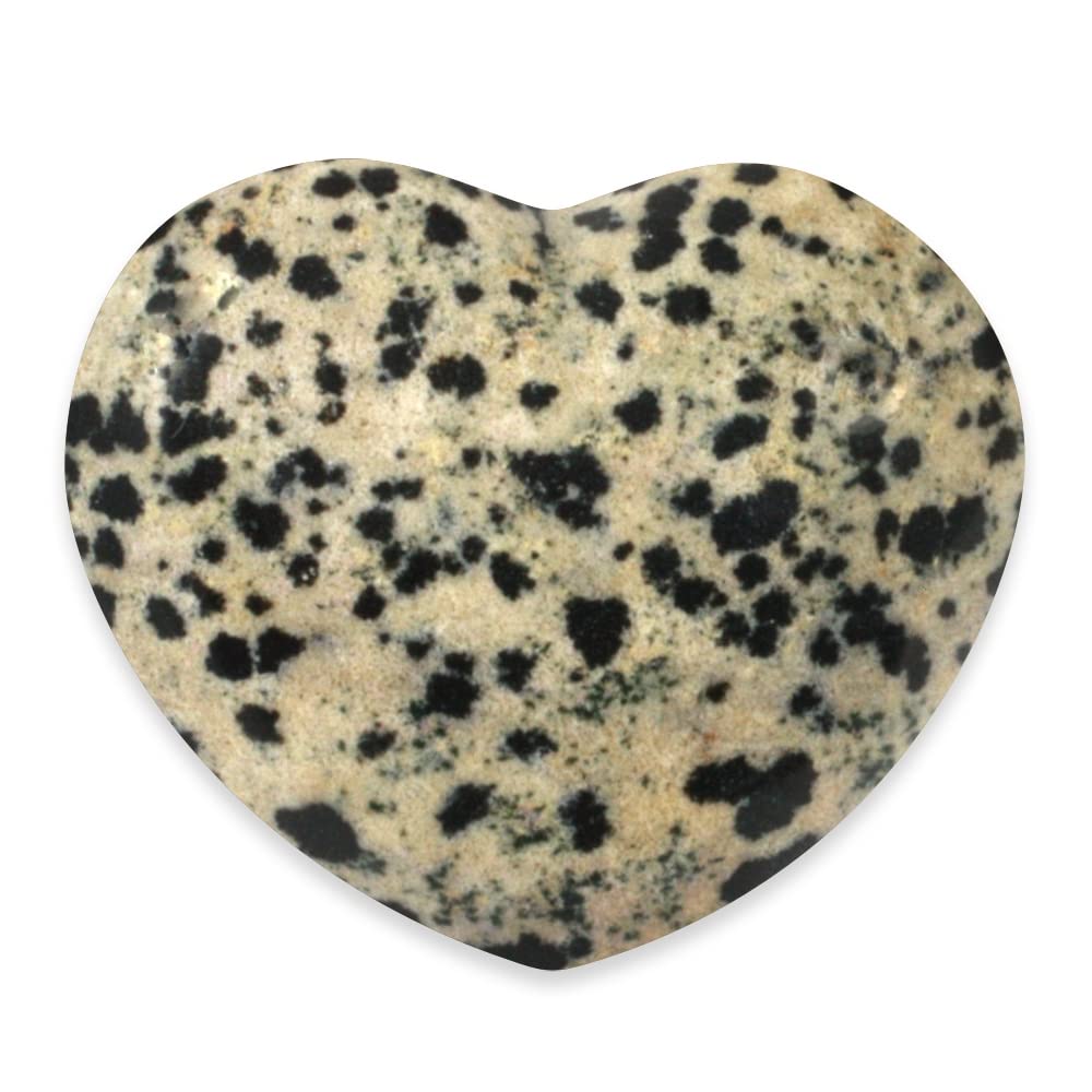Dalmation Jasper Crystal Heart ~45mm