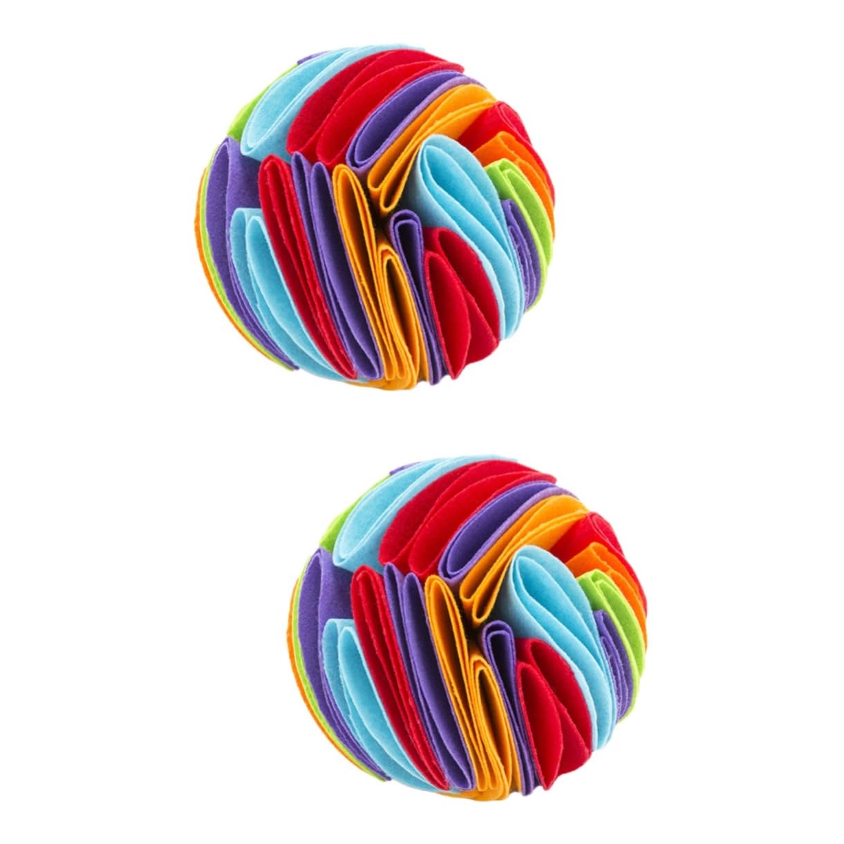 Sosoport 2piezas Juguete De Olfato para Perros Bola De Alimentación Lenta para Mascotas Juguete Colorido para Masticar y Entrenamiento para Limpiar Dientes y La Coordinación