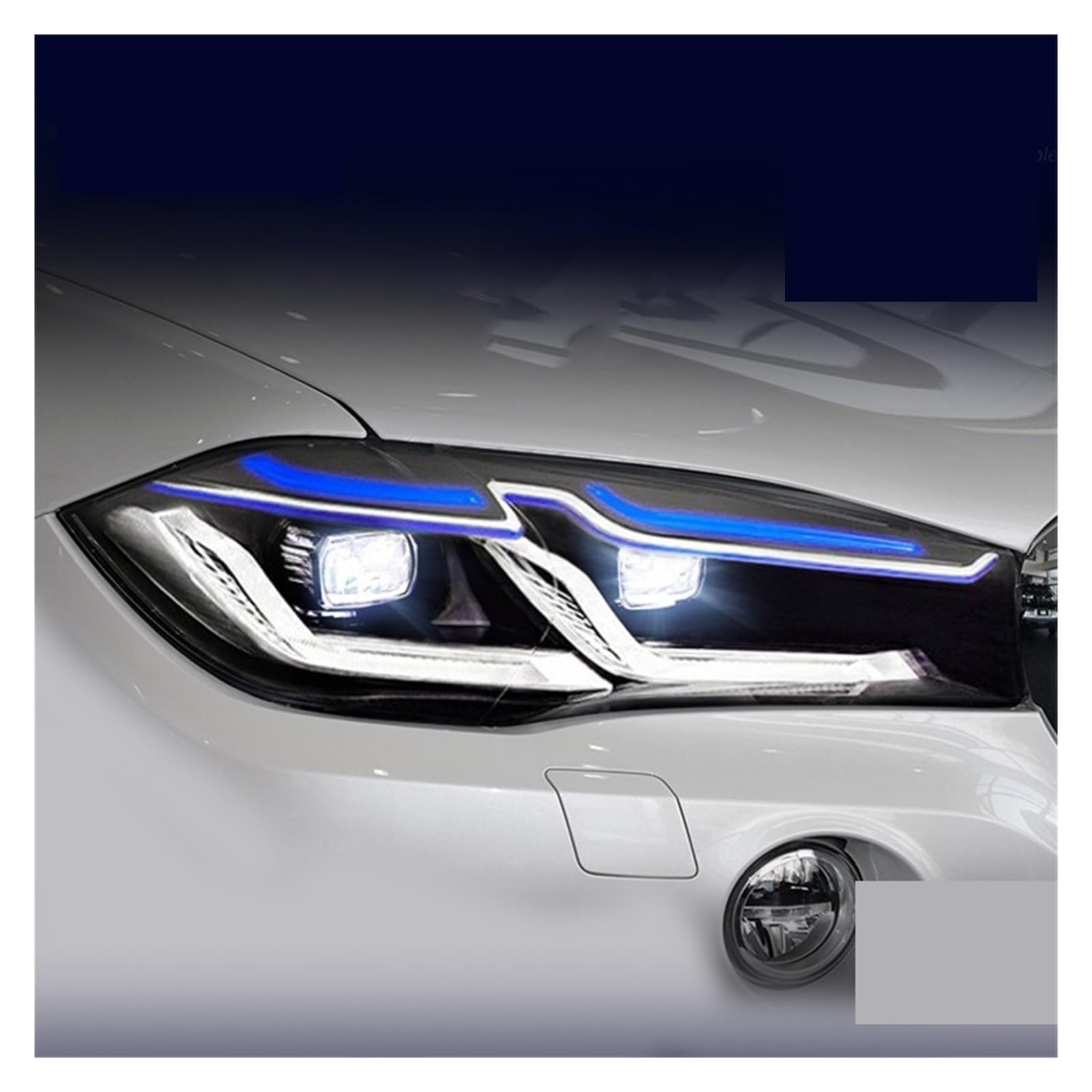 Samochód motoryzacja kompatybilny z BMW X5 X6 reflektory LED F15 F16 lampa czołowa Car Styling sygnał DRL obiektyw projektora motoryzacja 2014-2018
