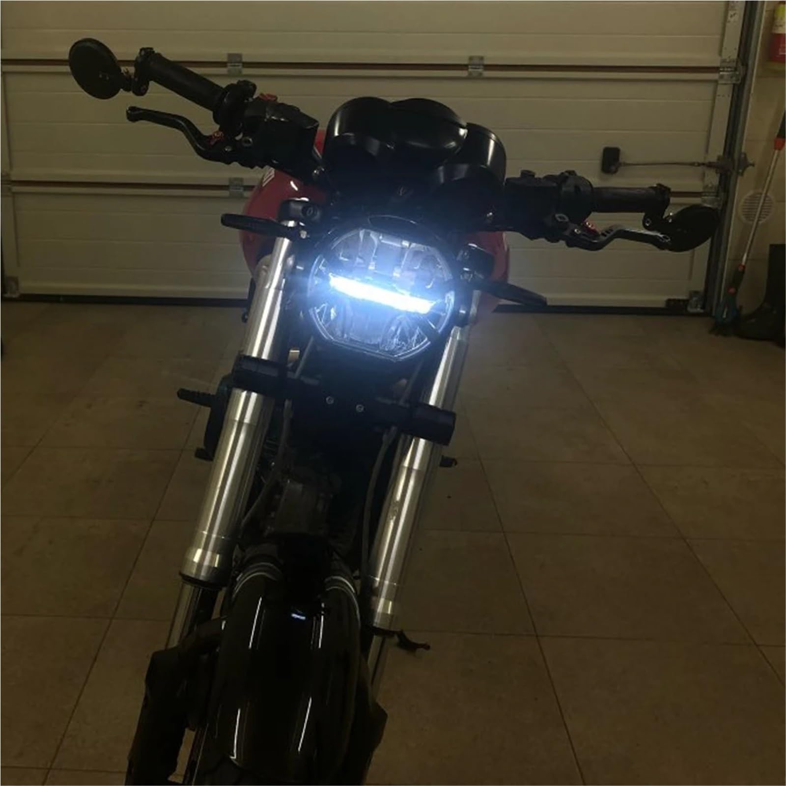 Moto Faro Fanale per Ducati per Monster 696 per Cafe per Racer per Retro per Moto Faro LED per Anteriore Personalizzato