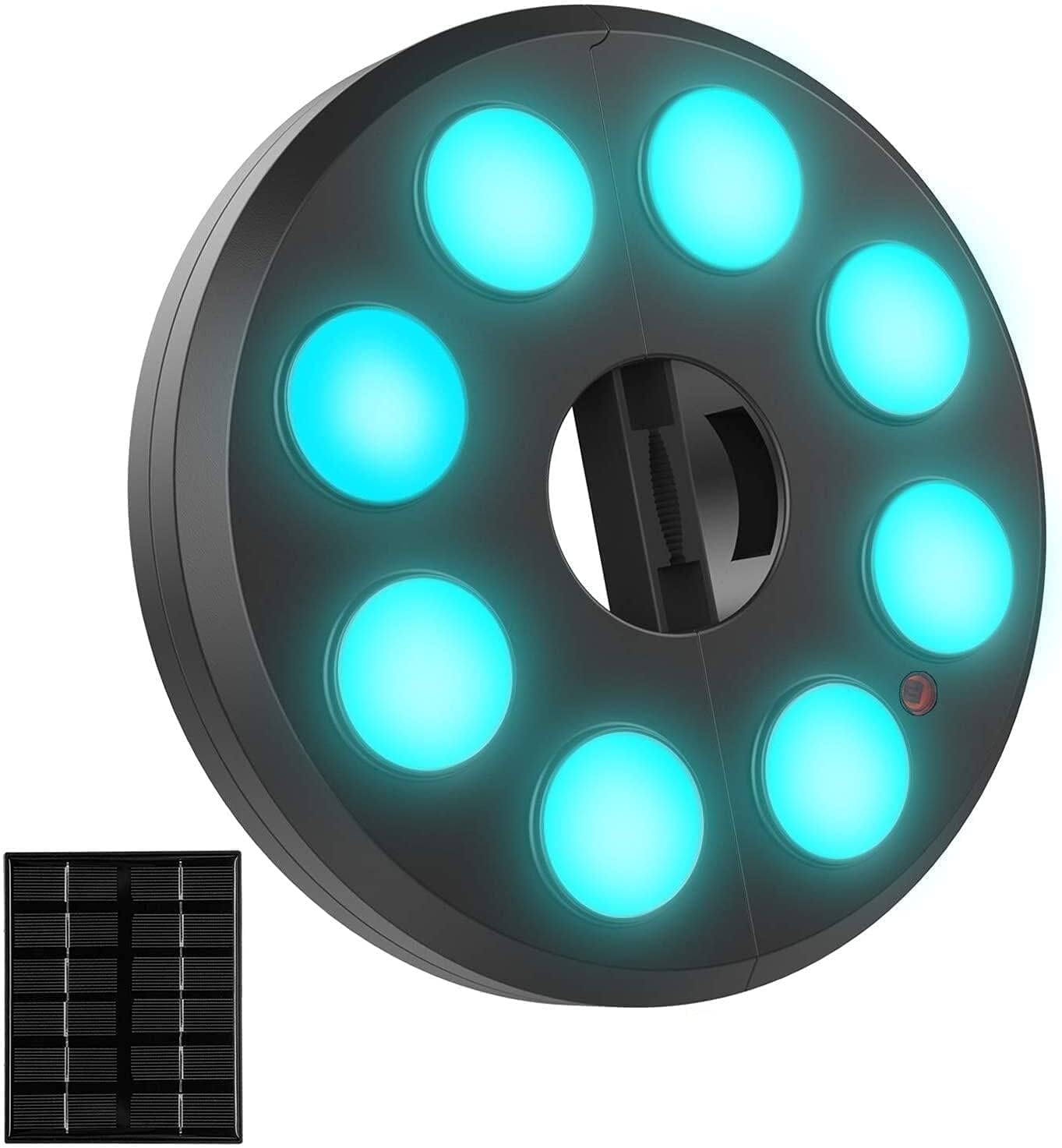 OYOCO Patio Umbrella Light 10 Brightness Modes 12 Color Changing Pole