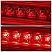 Red Housing LED 3rd Third Tail High Mount Stop Brake Light Lamp Replacement for Jeep Grand Cherokee WK 05-10