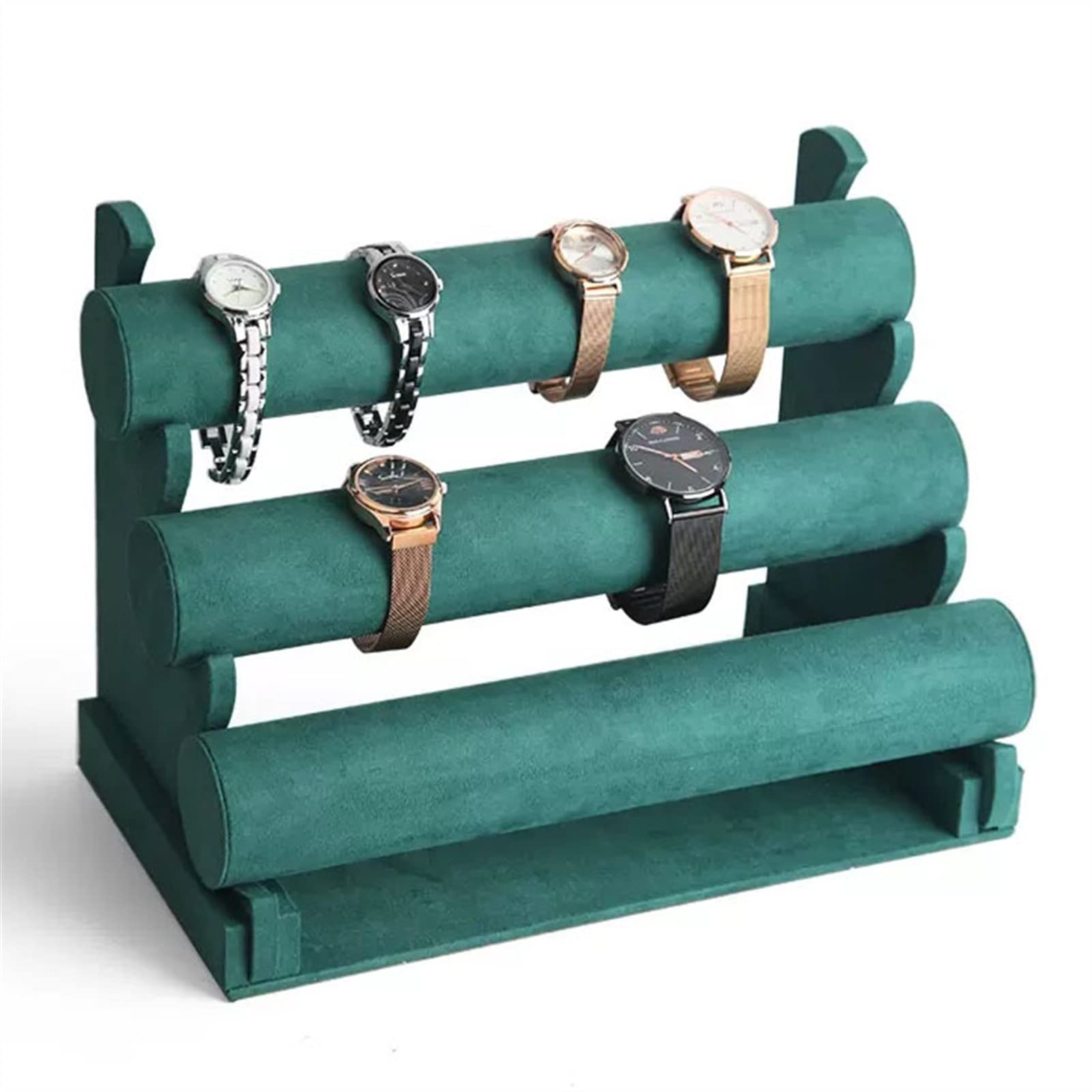 SBZIOJHDR jewellery stand, 3 Tiers Bracelet Holder, T-Bar Velvet Jewelry, Detachable Display Stand, Tree(1)