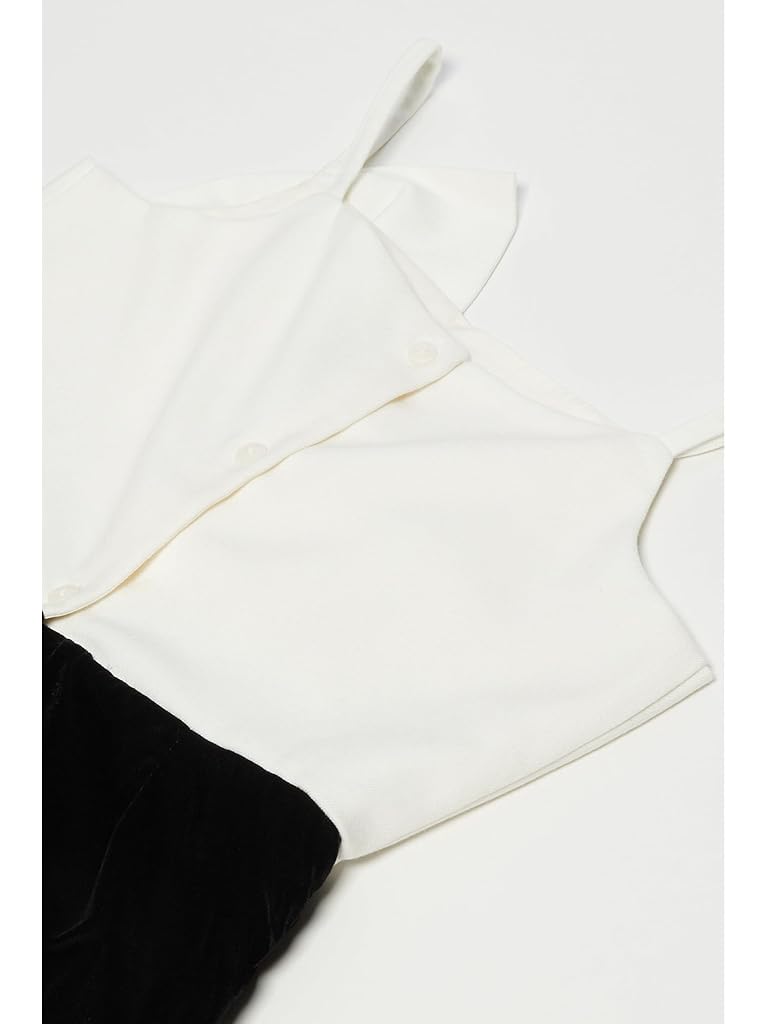 Black Janie and Jack Velvet Jumpsuit (Toddler/Little Kid/Big Kid)