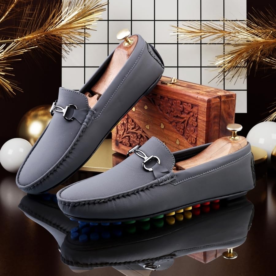 Image of WUGATTI Men's Suede Stylish, Comfortable & Casual Slip-On Loafers