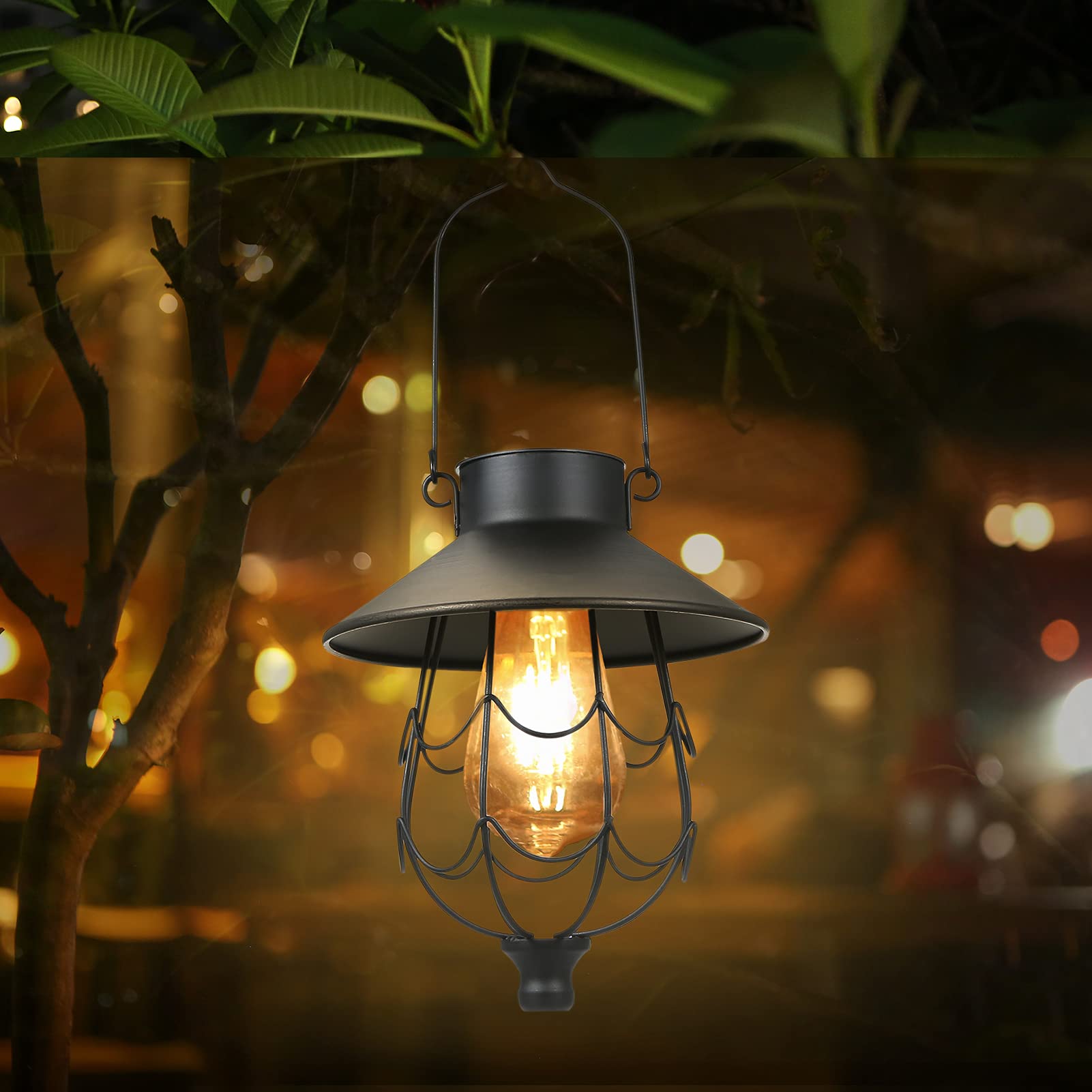 Buy CalmGeek Solar Lantern, Outdoor Solar Powered Lantern,Hanging Solar Lanterns Outdoor