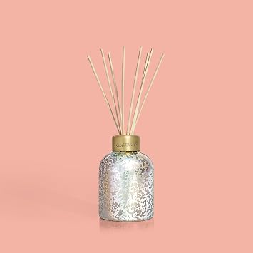 Capri Blue Reed Diffuser - Reed Diffuser Set Includes Scented Oil, Sticks, and Mercury Iridescent Glass Bottle - Home Decor Room Fresheners - Volcano (5.7 fl oz)