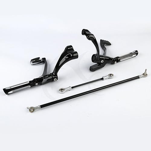 Miniatura 54 de XFMT - Reposapiés para motocicletas, compatible con Sportster negro