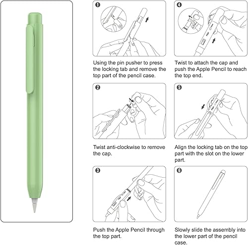 Vista 37 de Funda protectora MoKo para Apple Pencil, Rosado