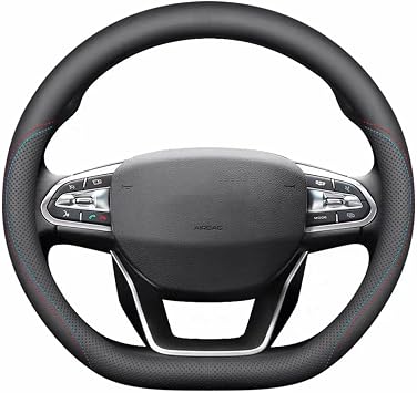 Fit for Geely Okavango 2020-2024, Hand Sewn Steering Wheel Cover, Leather Car Steering Wheel Cover, Car Decoration