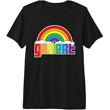 Gilbert City Gay Pride Rainbow Word Design Premium Tri-blend T-Shirt
