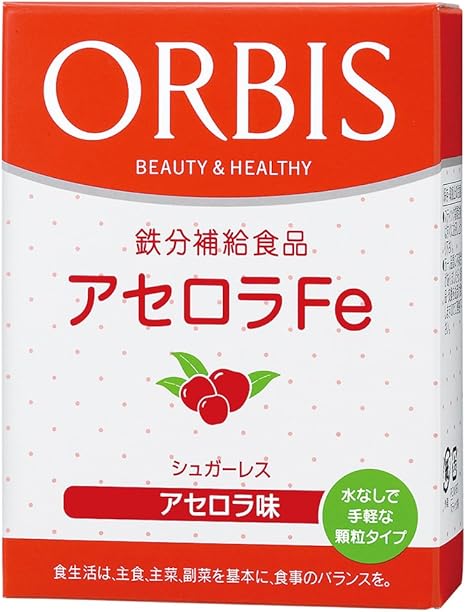 Amazon オルビス Orbis アセロラfe レギュラー 日分 1 2g 袋 鉄分サプリメント 顆粒タイプ オルビス Orbis 鉄分