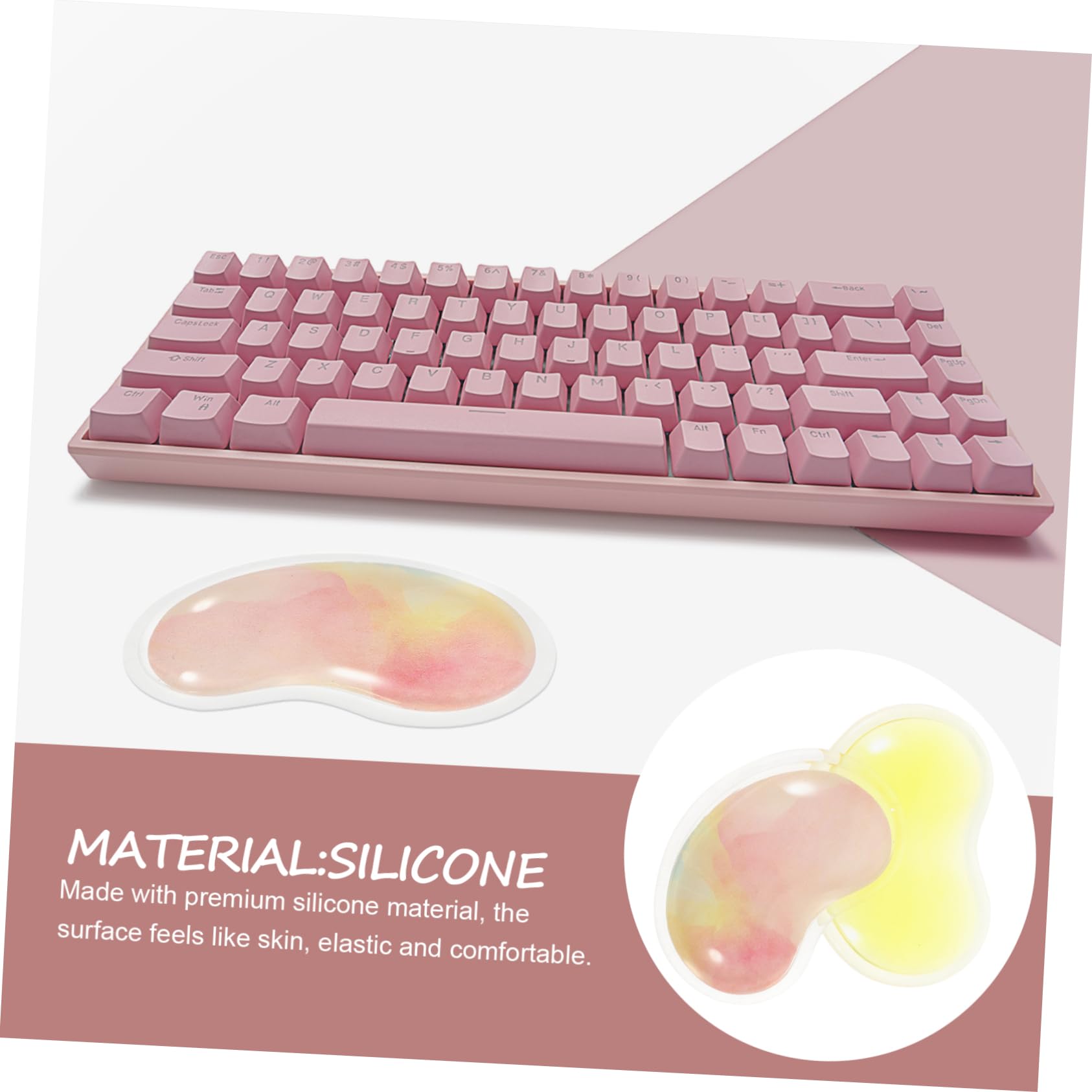 4 Pz tappetino per mouse cuscino per il sostegno del polso poggiapolsi per polso estivo poggiapolsi mouse poggiapolso mouse tappetino mouse topo tappetino per il supporto del polso HOODANCOS