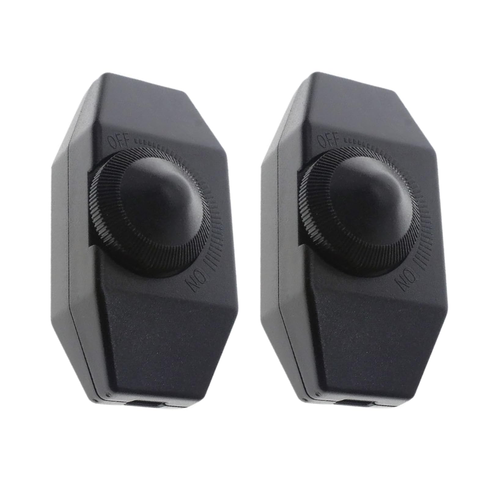 Royjj Black 2Pcs Led Dimmer Switches Adjustable Knob Easy Installation Lighting Fixture Electrical Accessories For Dimmable Lights Dimmer Switches