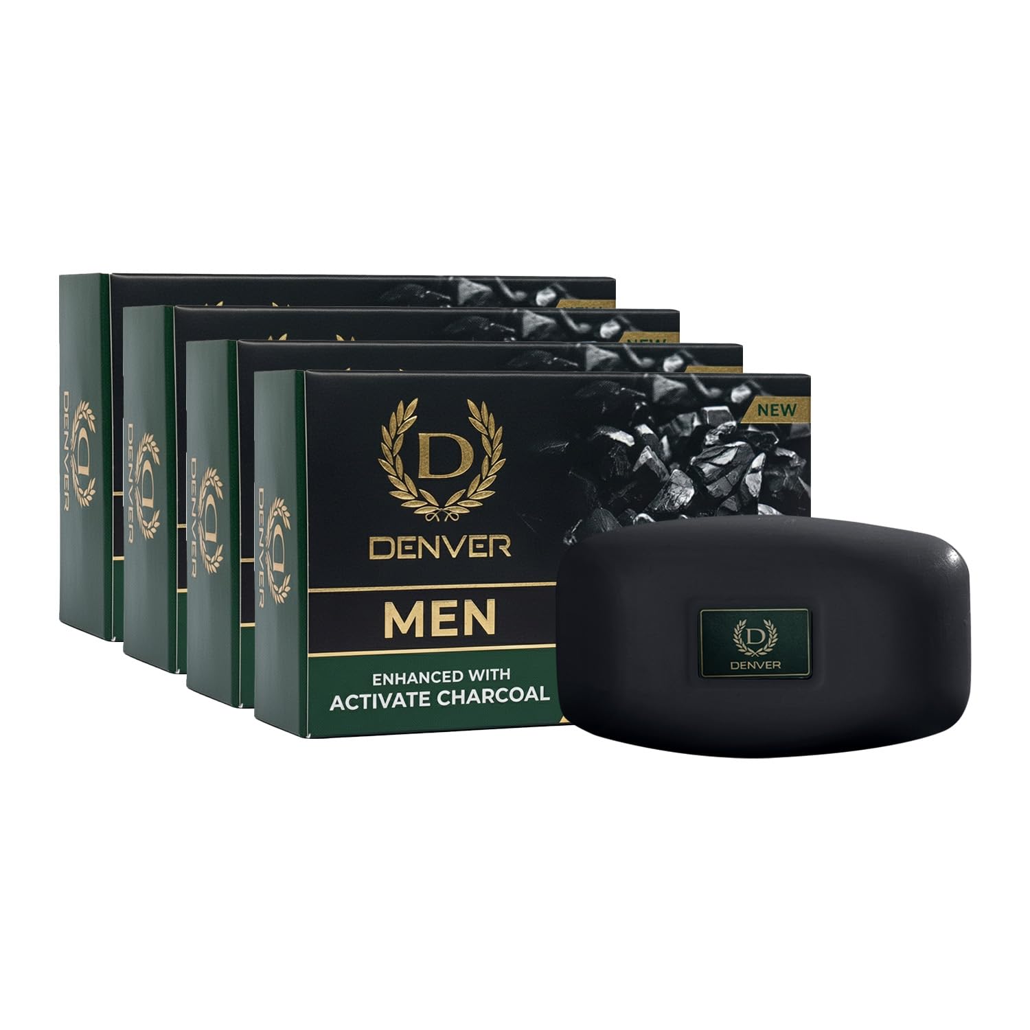 DENVER Detox Body Spa Soap -125GM Each (Pack of 4) | Enriched With Activated Charcoal | Deep Clean Bathing Soap and Anti-pollution Effect-image-3