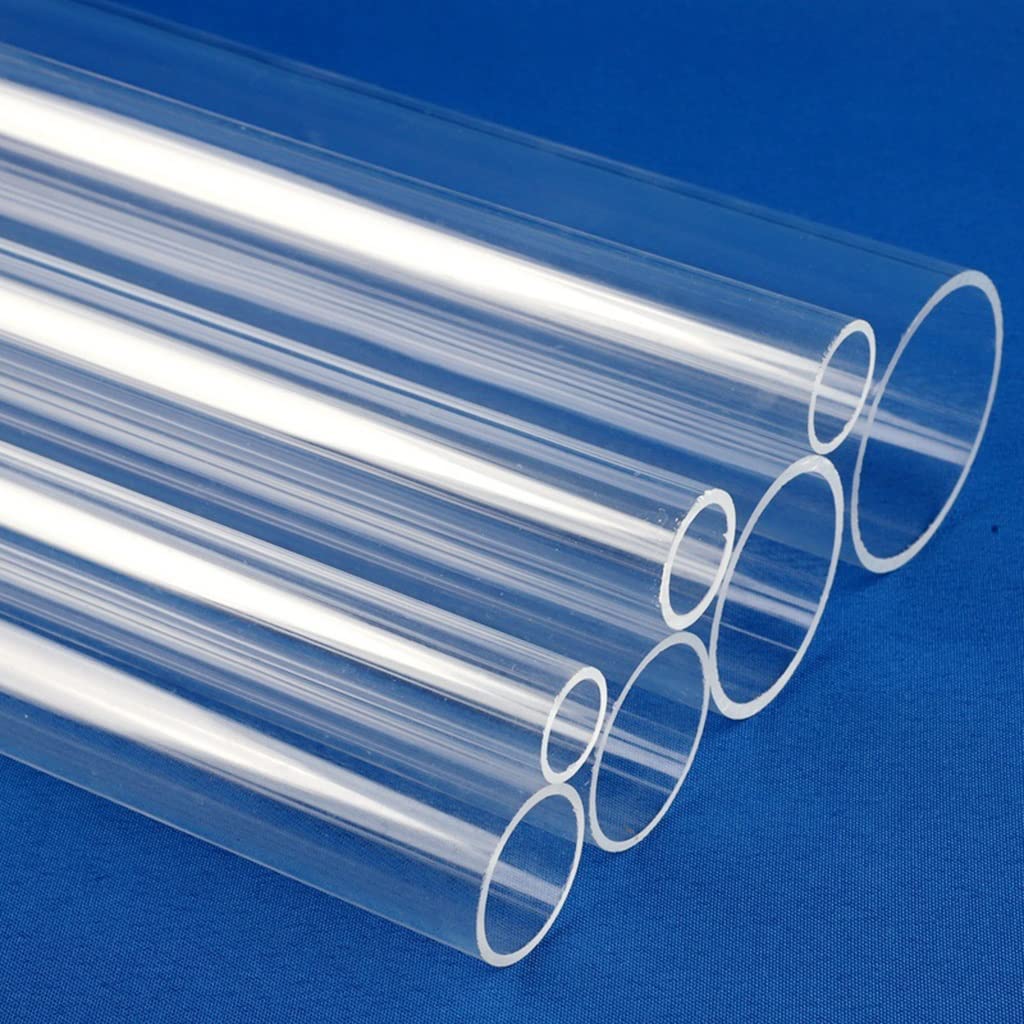 1 szt. 50 cm przezroczysta rura akrylowa – trwała okrągła rura do projektów DIY, akcesoriów akwarystycznych, hydroponiki i dekoracji wnętrz(65mm)
