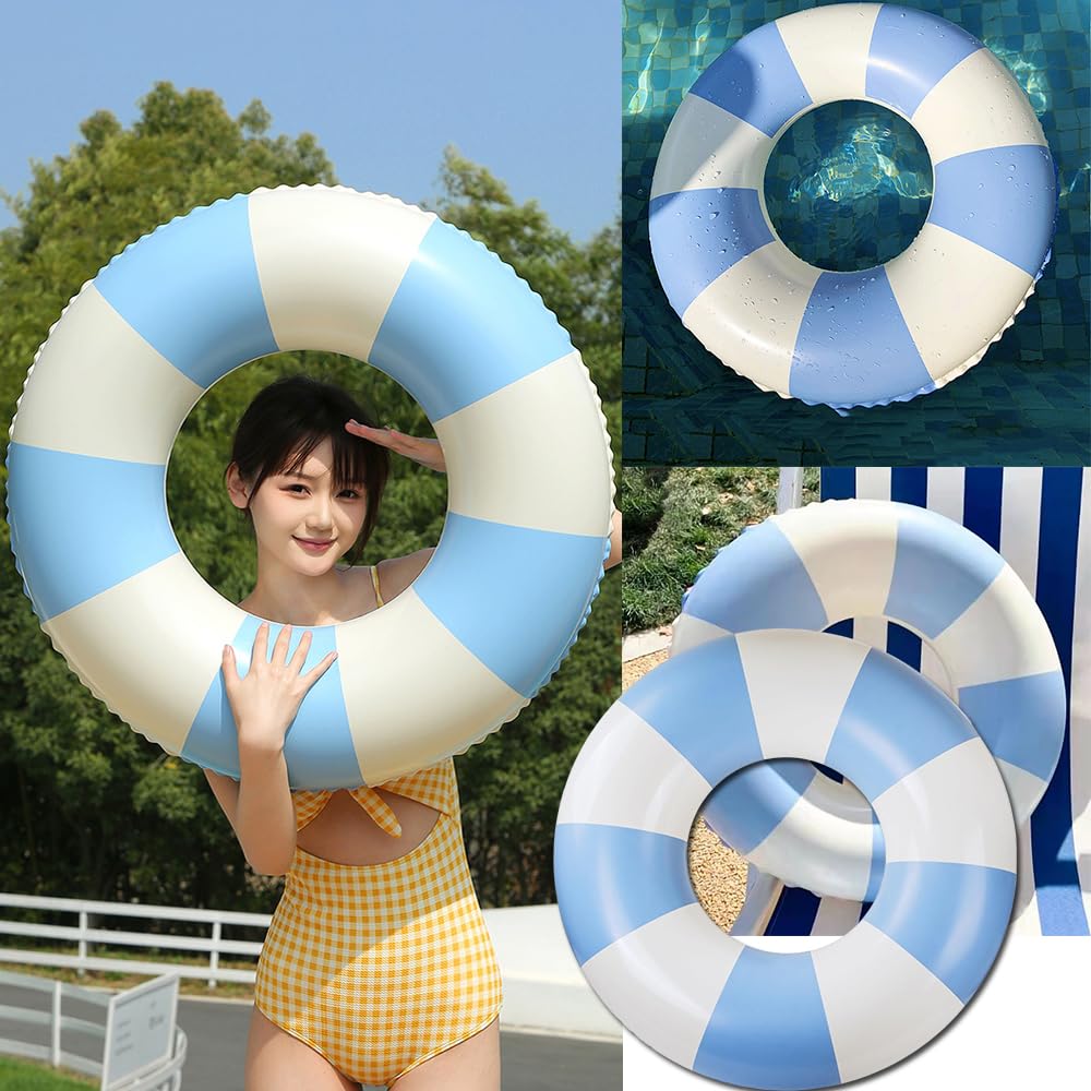 Amazon.co.jp: KALOLINNA うきわ 浮き輪 浮き具 ストライプ柄 O