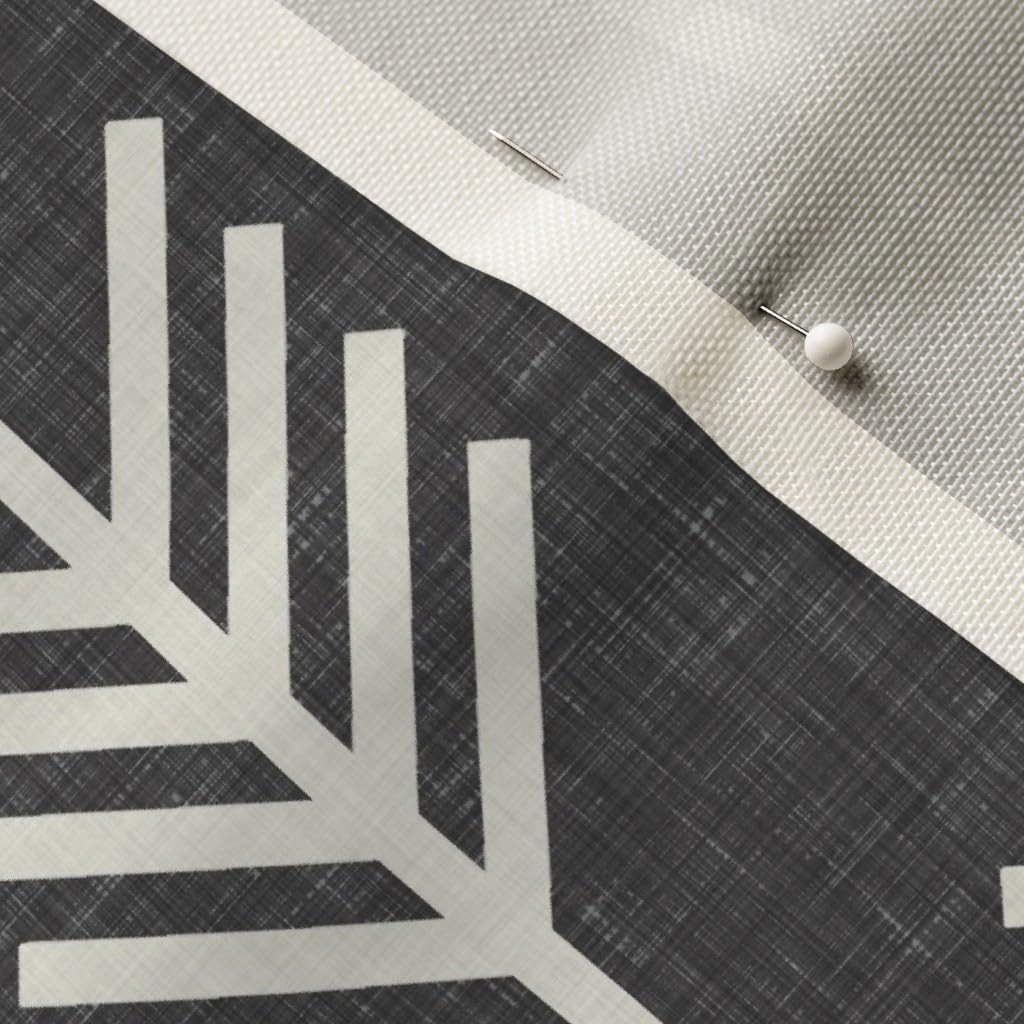 Spoonflower Fabric - Arrows Dark Textured Black Arrow Line White Printed on Upholstery Velvet Fabric Fat Quarter - Upholstery Home Decor Bottomweight Apparel