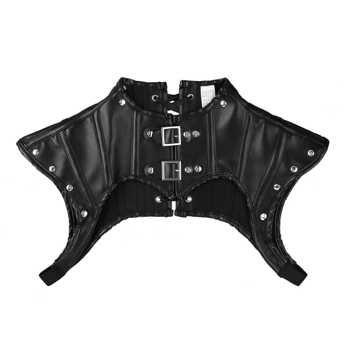 ranrann Déguisement Steampunk Accessoire Vetement Gothique Femme Cosplay Adulte Armure Medievale Costume Sexy Harnais Epaule Epaulette Punk Style Tenue Vintage S-XXL Noir