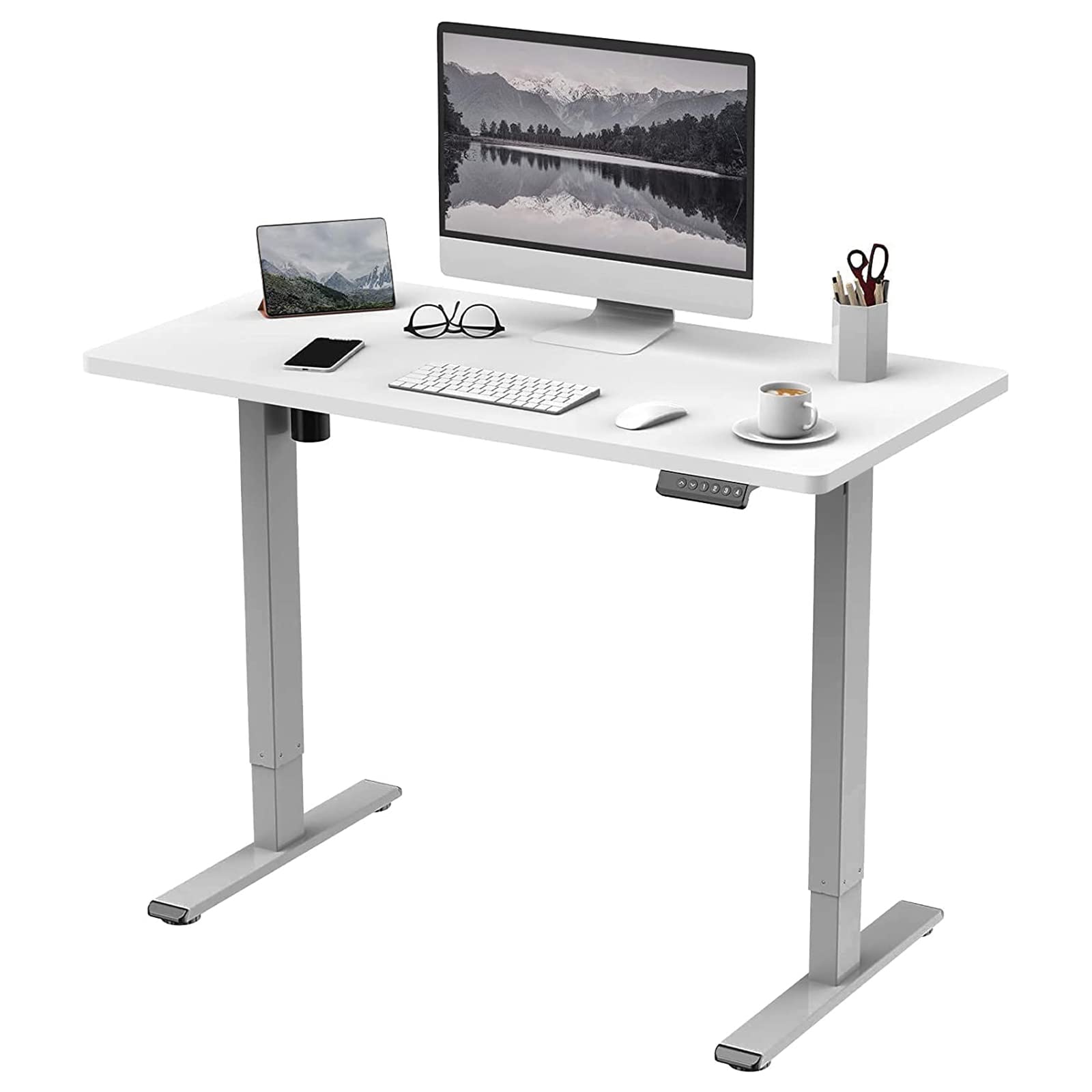 Buy FLEXISPOT Electric Height Adjustable Standing Desk Sit Stand Desk Adjustable Desk Stand Up 