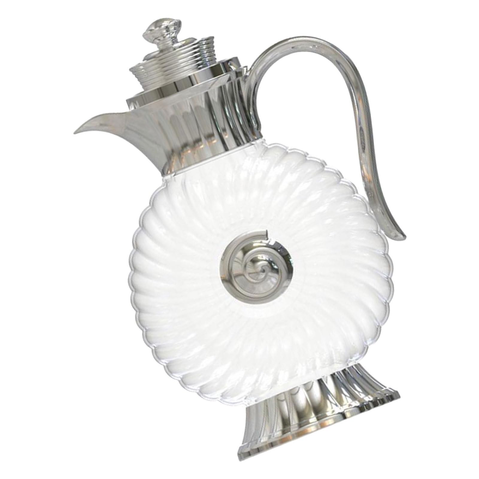 Caraffa in Vetro Araba Vintage 1,8 con Coperchio Argento