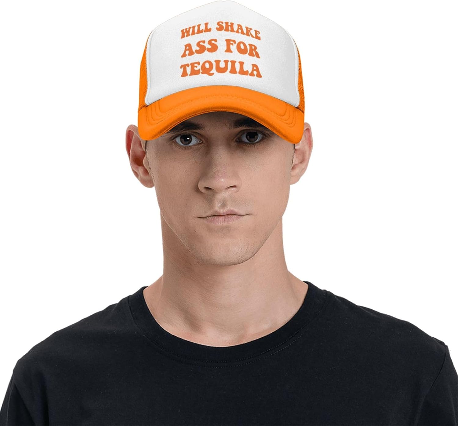 Will Shake Ass for Tequila Funny Trucker Hat for Women Breathable Mesh Hat - Image 3