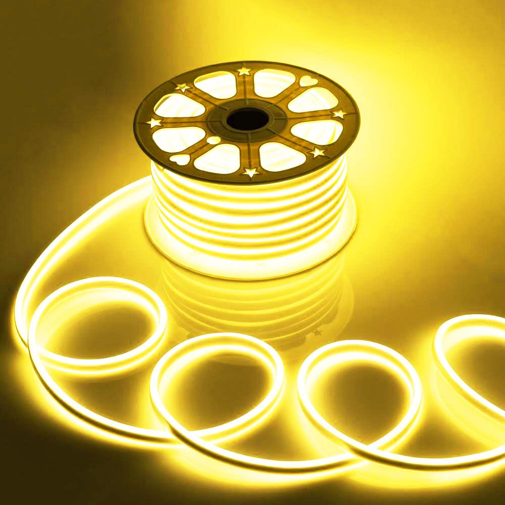 MLD ROP-1433 Strip LED Light Waterproof SMD 2835 Flexible LED Neon Lights for Home Decoration Neon Strip led (5 Meter,Color- Yellow,Silicone Rubber) (B0B156XT4H) Amazon Price History, Amazon Price Tracker