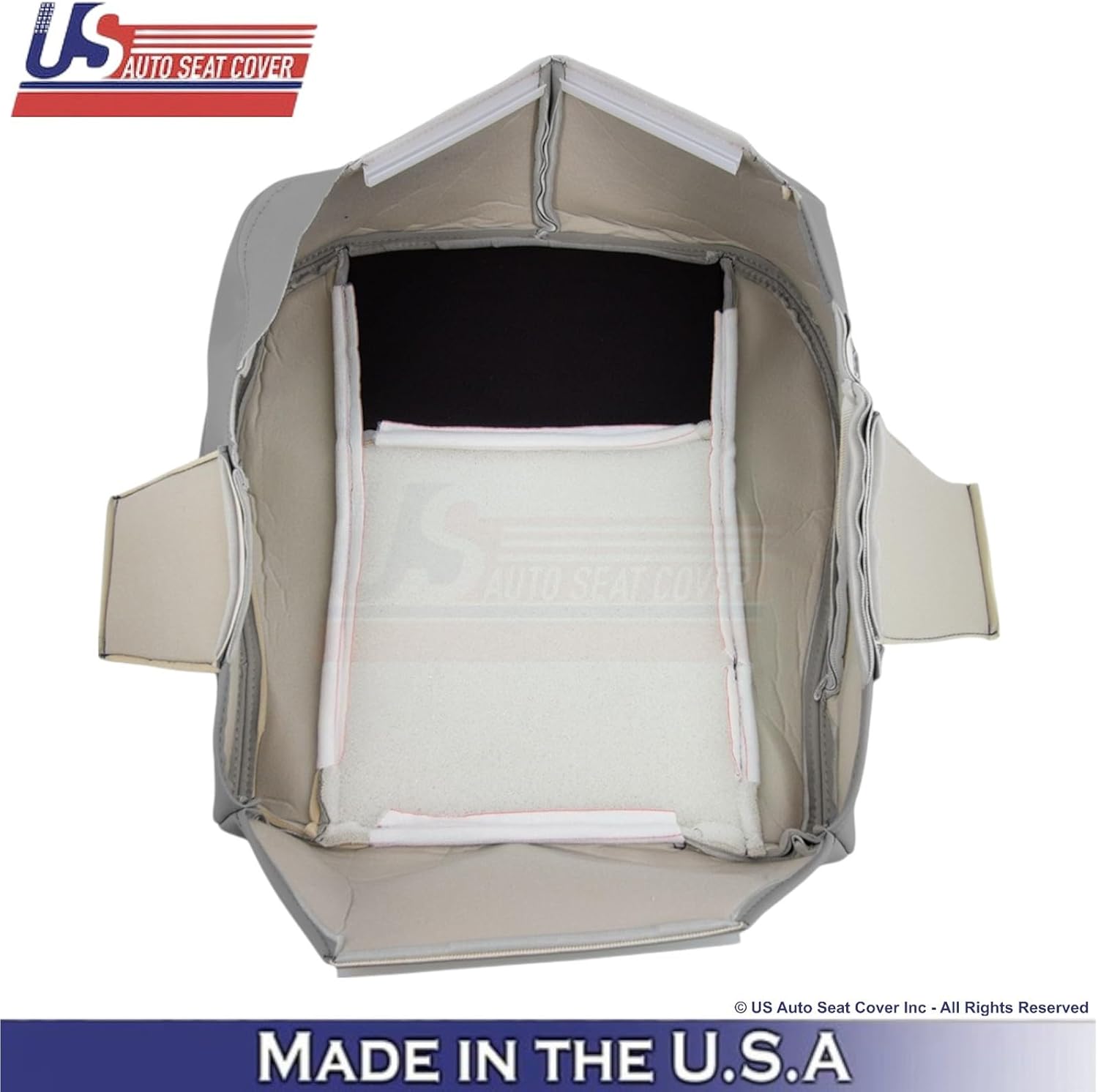 2003-2007 fits Cadillac CTS Leather Front OEM Replacement Seat Covers Gray