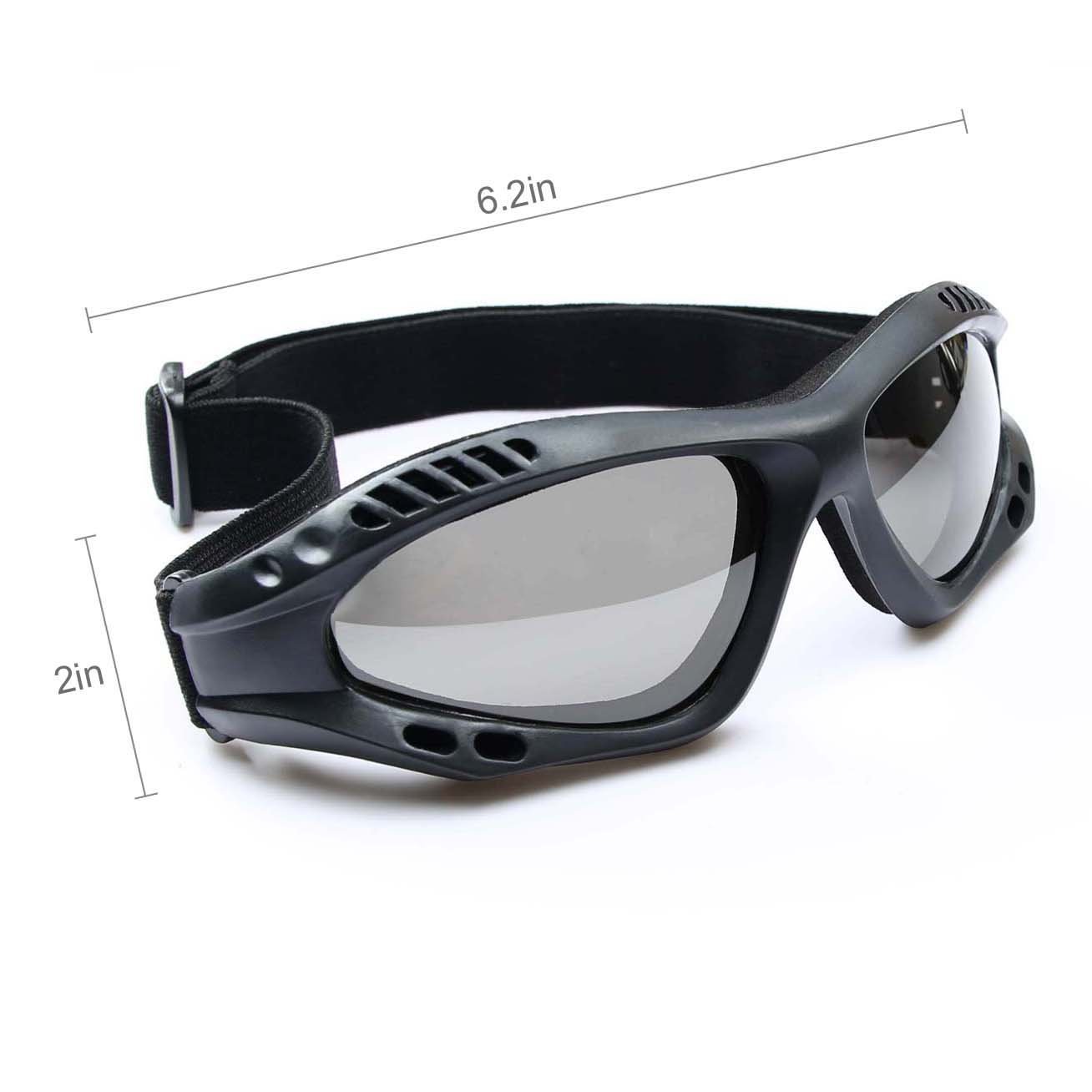 Occhiali protettivi UV da esterno occhiali da moto occhiali protettivi antipolvere occhiali da combattimento occhiali da sole militari occhiali tattici all'aperto per prevenire particelle e