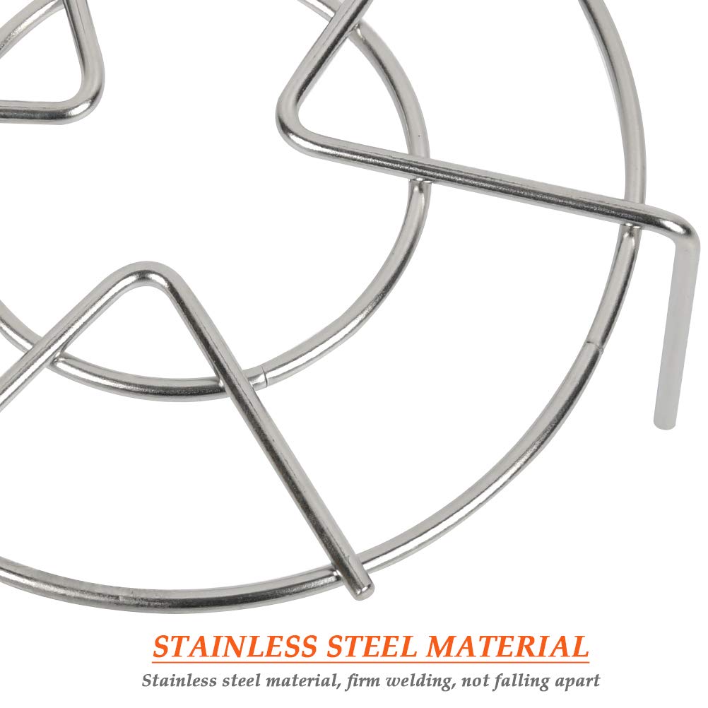 Set of 2, Stainless Steel Trivet Rack Stand, QLOUNI 2 Sizes Heavy Duty