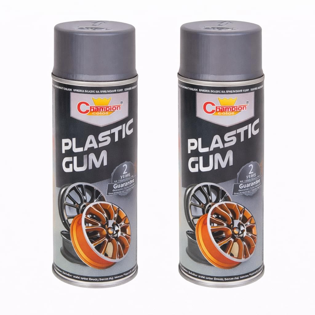 2 x 400 mL Silver Peelable Spray Film Semi-Matt - Fast Drying Flexible Protective Coating for Alloy Wheels and Tuning Parts - Helps Protect From Moisture, Dirt and UV, Removable Finish, Styling