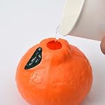 Creative Orange Vase for Flower, Hydroponics Orange Flower Vase for Table Decorative, Mini Vases Home Decor for Bathroom, Bedroom, Living Room (Orange)
