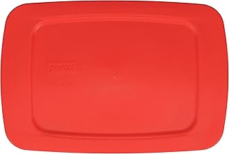 Pyrex C-213-PC 1.5qt Easy Grab Red Lid - Made in USA