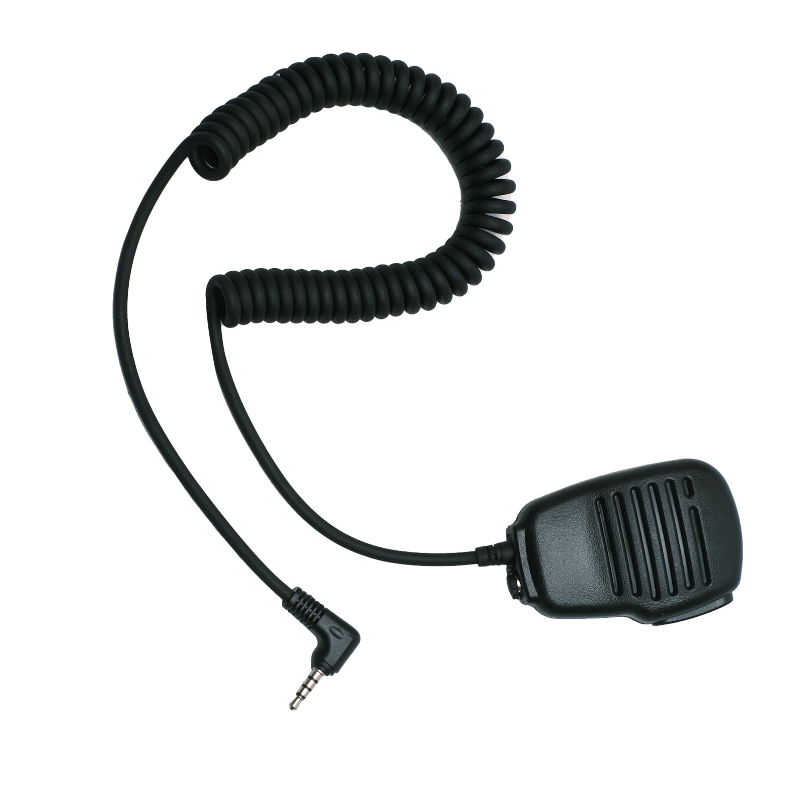Shoulder Speaker Microphone Compatible with Yaesu/Vertex FT-60R VX-1R VX-2R VX-3R VX-5R, 360° Rotating Stainless Steel Clip, Side PTT, 3.5mm Audio Jack