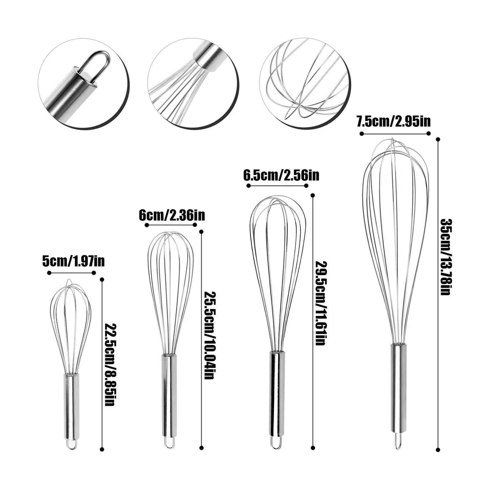 Schneebesen Wisking Tool Metall-Schneebesen-Set