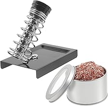 WOONEKY 1 Conjunto De Limpador De Ponta De Bobina Acessórios De Solda Suporte De Solda Suporte De Solda Limpador De Ponta De Solda Suporte De Solda Estação De Solda De Ferro C4