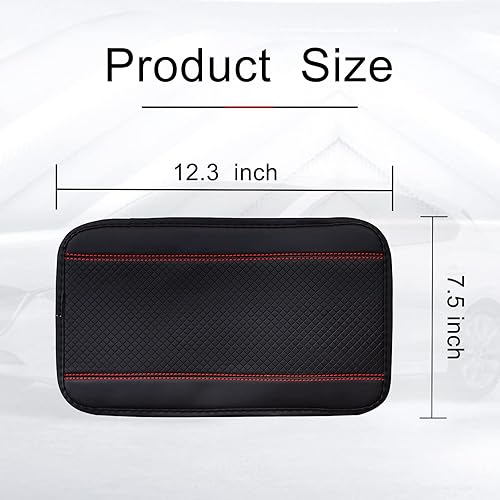 Miniatura 9 de Miytsya Four Seasons - Tapete universal para reposabrazos de fibra de carbono en relieve funda para reposabrazos impermeable tapete para consola