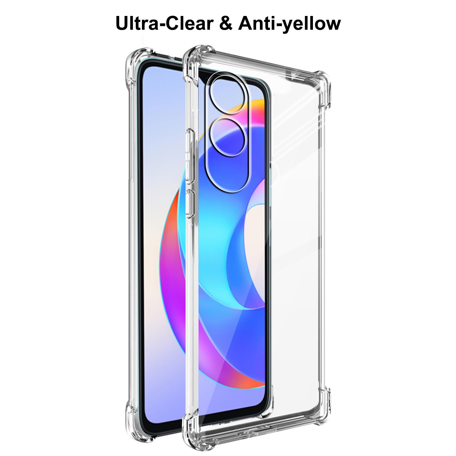 COVER CUSTODIA PELLICOLA VETRO TEMPERATO PER honor x5 PLUS