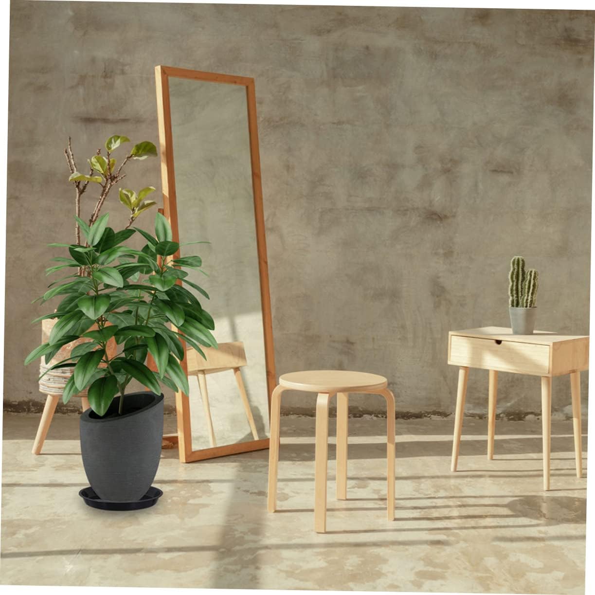 10pcs Durable Round Flowerpot Trays Plant Base Saucers for Use for Gardening and Catching Excess Water