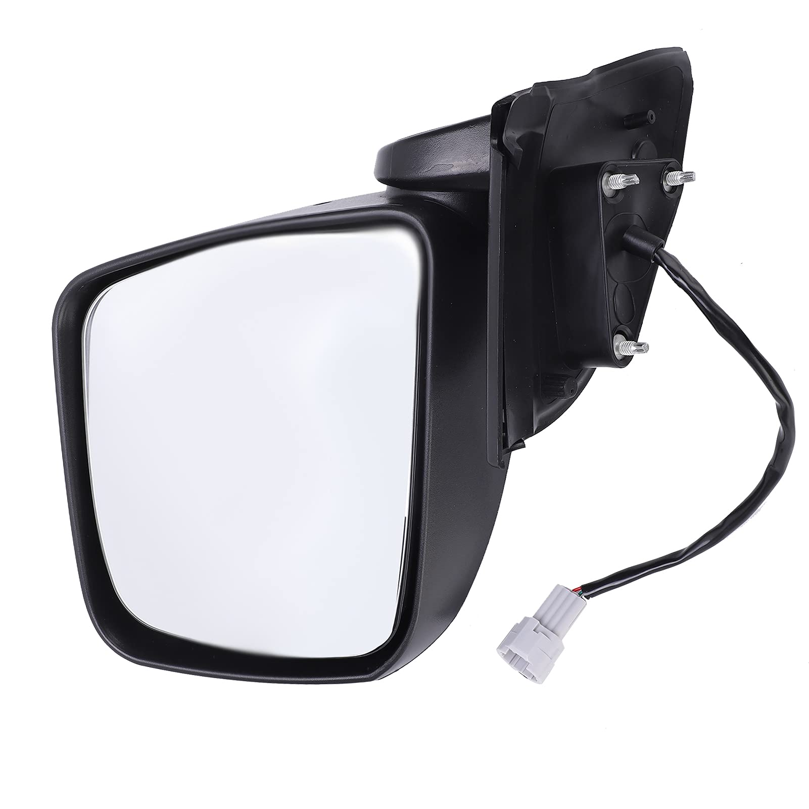 Tbest Espejo exterior para coche, espejo exterior derecho para coche SAD952044 Repuesto de accesorios negros para NV200 2010-2016