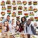 Hokinaa Black History Month Decorations - 24Pcs African BHM Worthwhile Commemoration Festival Hanging Swirls Foil Ceiling Decor African American Celebration Party Supplies for Home, Office, School