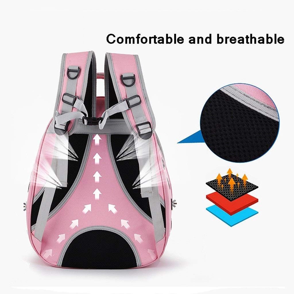 Voliera Uccelli Pet Carrier Backpack, Gatto Cane Uccello Spalla Zaino Carrier, Innovativo panoramica Spazio Trasparente Portable Pet Capsule Pet's Solution Gabbia (Color : B)