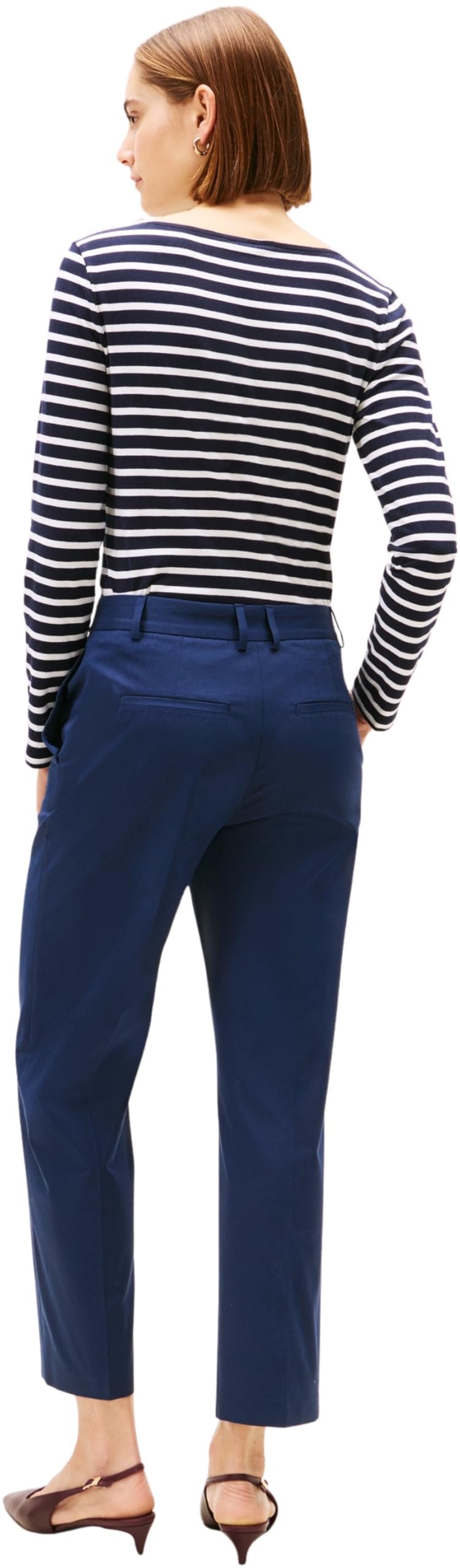 Tommy Hilfiger Co Slim Straight Chino Ww0ww40504 - Chinosy Kobiety