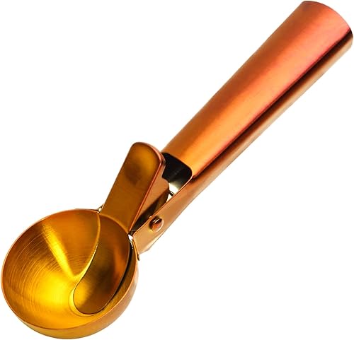 Miniatura 1 de Blueden Nonstick Anti-Freeze Ice Cream Scoop with Trigger Scooper Stainless Steel,Cookie Dough Metal Scoops for Baking,Perfect for Frozen