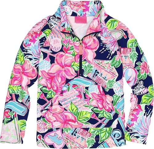 Lilly Pulitzer - Girls Skipper Popover UPF 50+ - Golf Classic (XS)