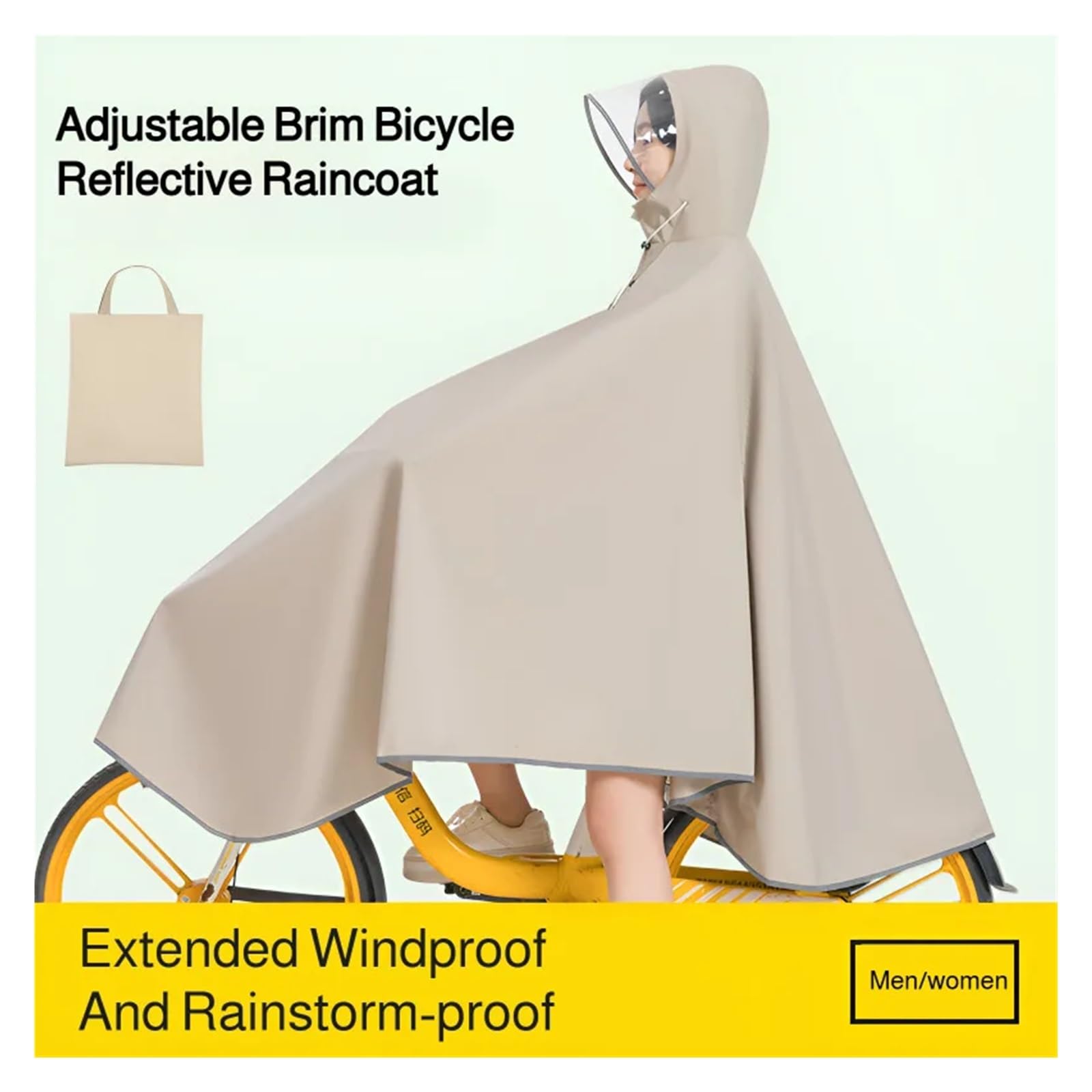 Ponchos de pluie pour adultes - Imperméable - Vélo - Pour étudiant - Pilote électrique - Longue durée