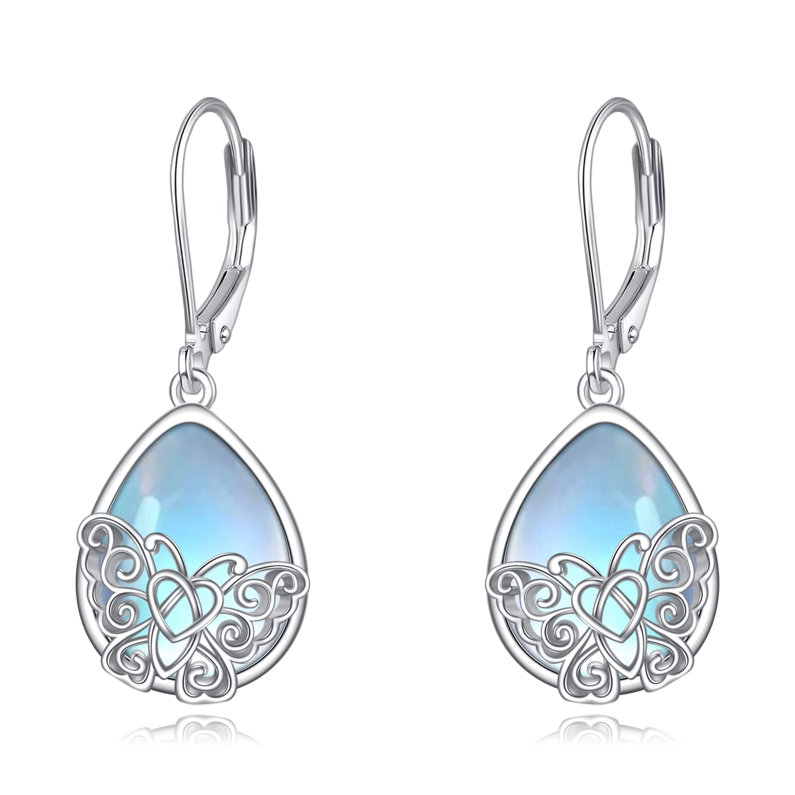 DAYLINLOVE Atme Einfach Ring 925er Sterling Silber Lotus Mon