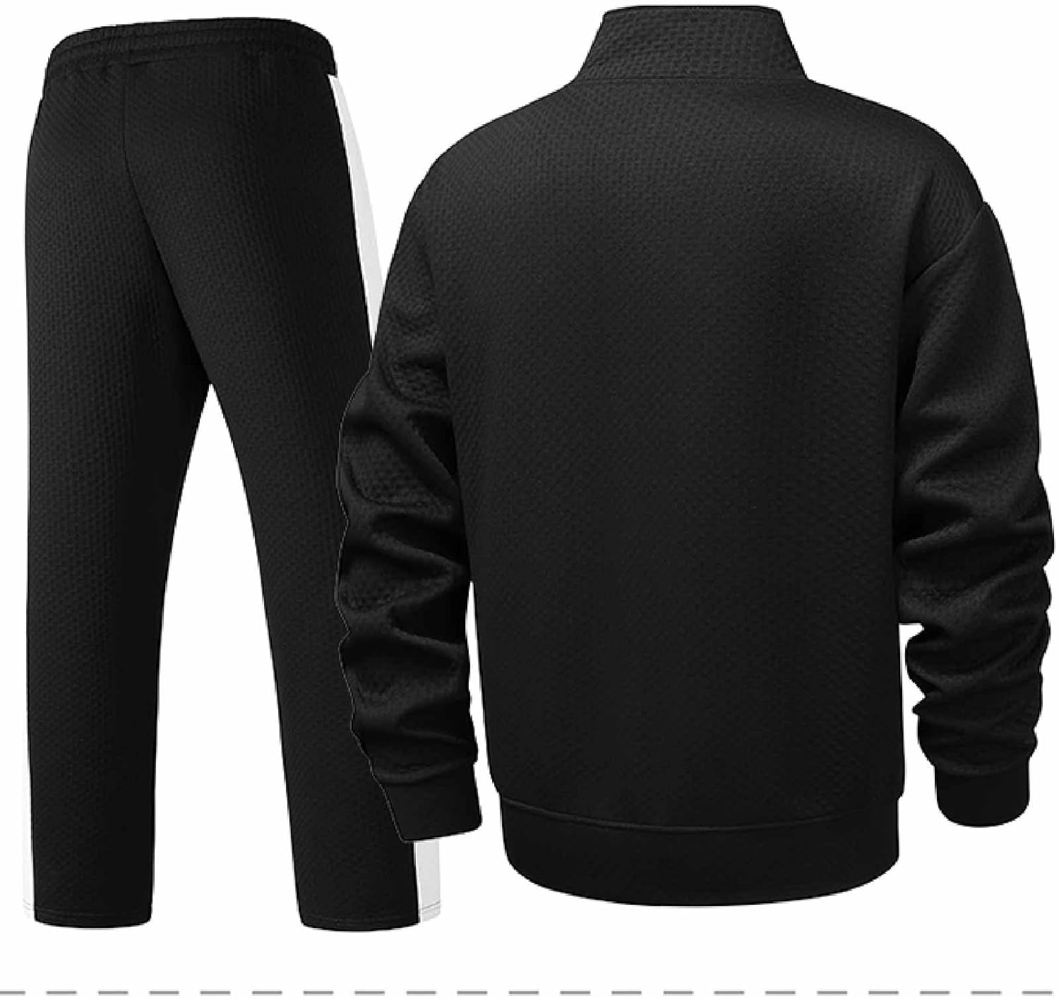 Cambkatl Color Block Tracksuit Sets for Men Full Zip Stand Collar Jackets Business Casual Jogging Suits 2 Piece Sweatsuits - Image 9